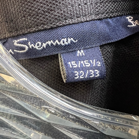 Ben Sherman Black Button Down Dress Shirt Sz M NWT - Picture 9 of 12